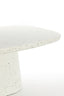 Coffee table 120x70x42 cm HAMURA terrazzo white