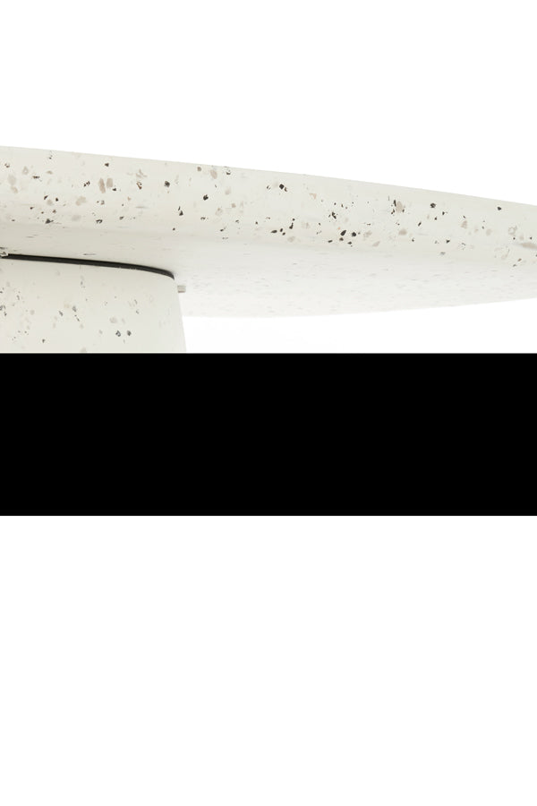 Coffee table 120x70x42 cm HAMURA terrazzo white
