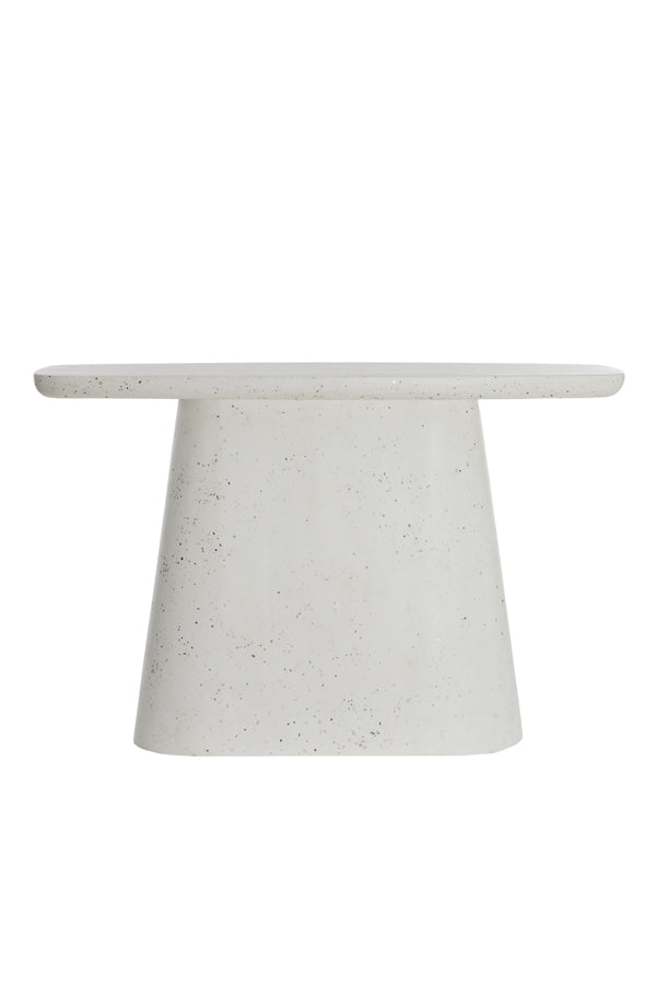 Console 120x40x78 cm HAMURA terrazzo white