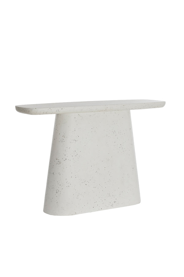 Console 120x40x78 cm HAMURA terrazzo white
