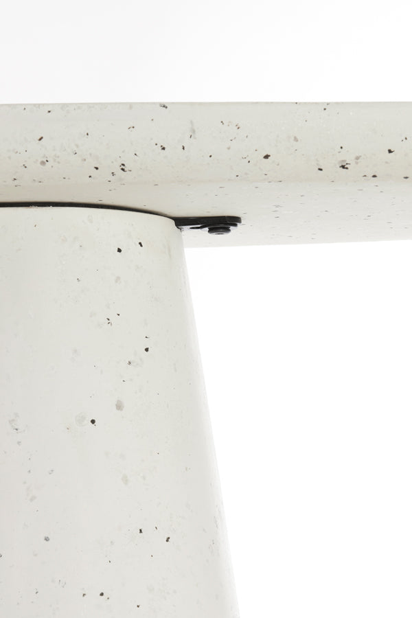 Console 120x40x78 cm HAMURA terrazzo white