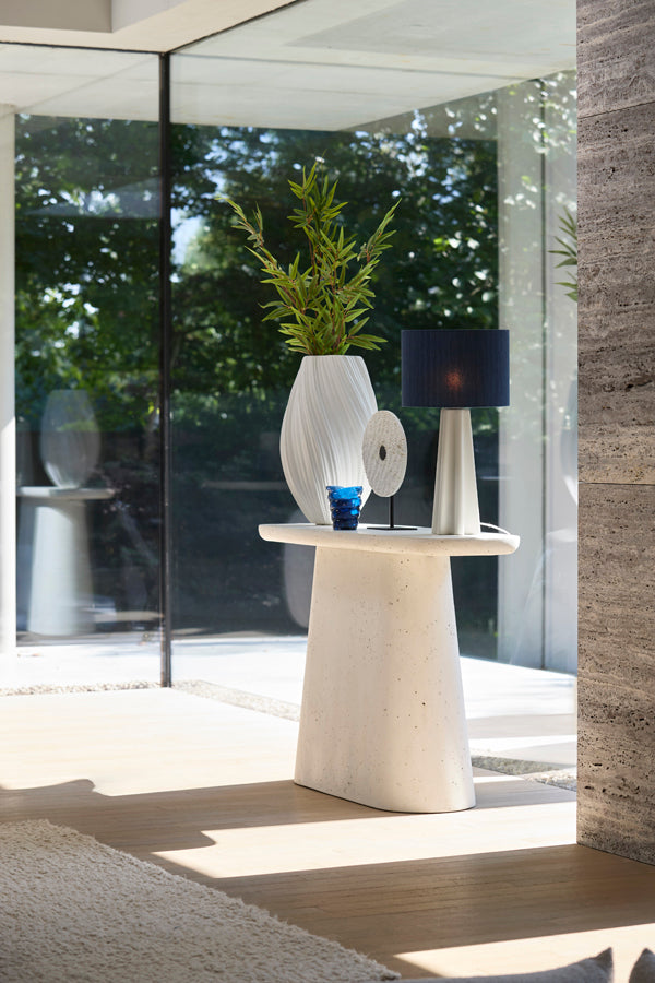 Console 120x40x78 cm HAMURA terrazzo white