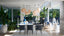 Dining table 220x105x76 cm HAMURA terrazzo white