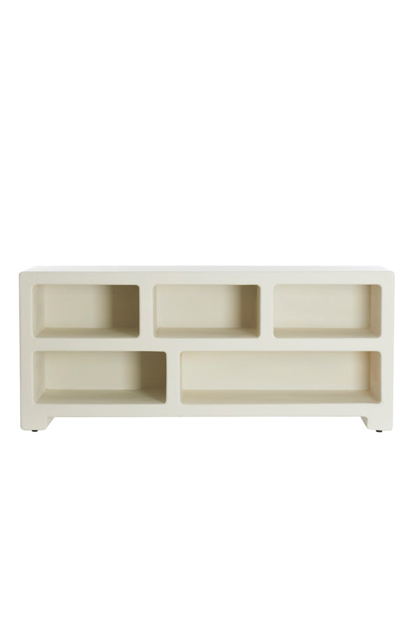 Cabinet 140x35x60 cm NAHUA cream