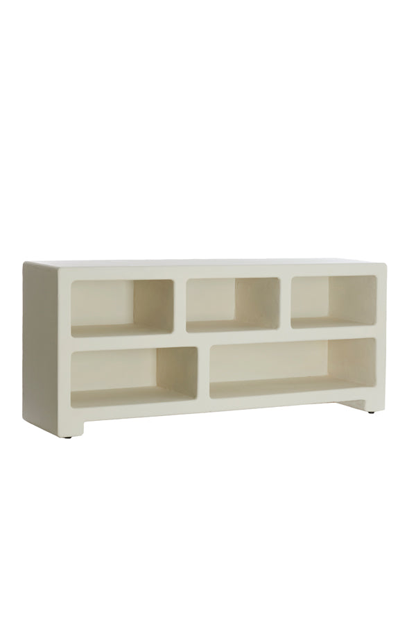 Cabinet 140x35x60 cm NAHUA cream