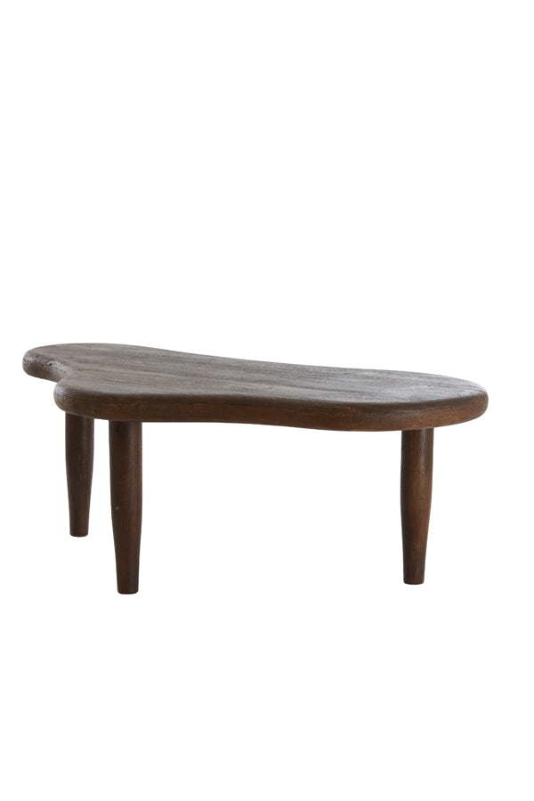 Coffee table 102x64x42 cm CANZO wood matt russet