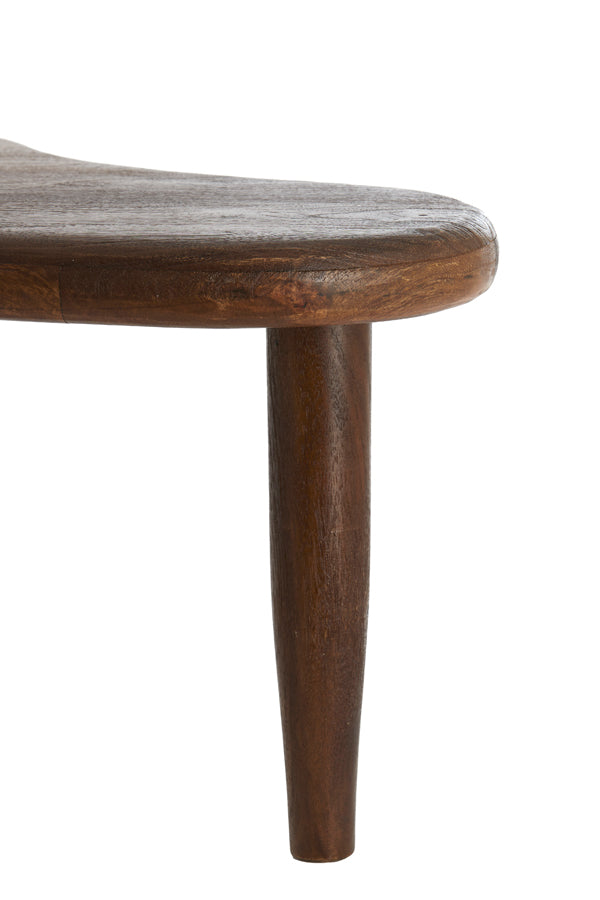 Coffee table 102x64x42 cm CANZO wood matt russet
