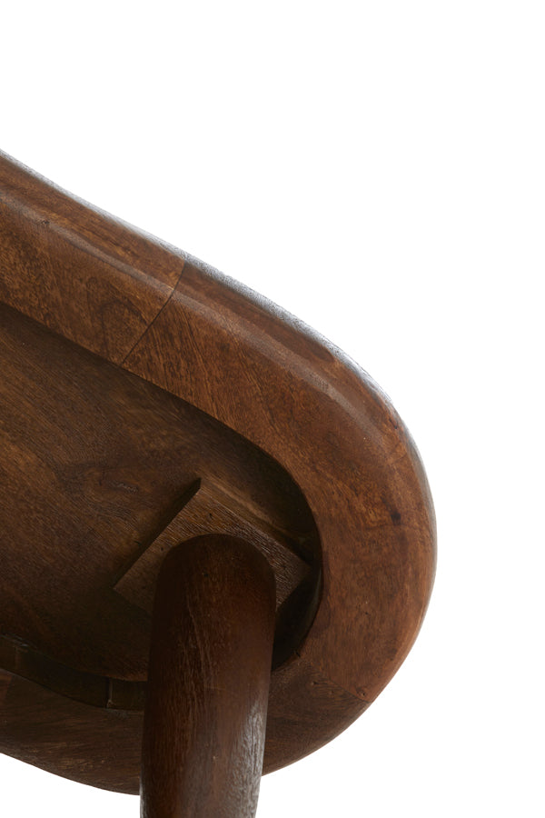 Coffee table 102x64x42 cm CANZO wood matt russet