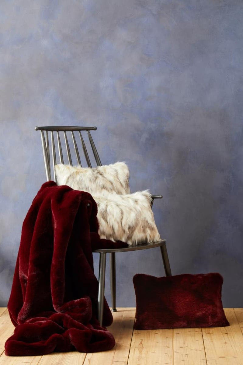 Bosie Lamina Red Wine Rectangular Cushion