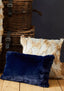 Bosie Lamina Navy Blue Rectangular Cushion