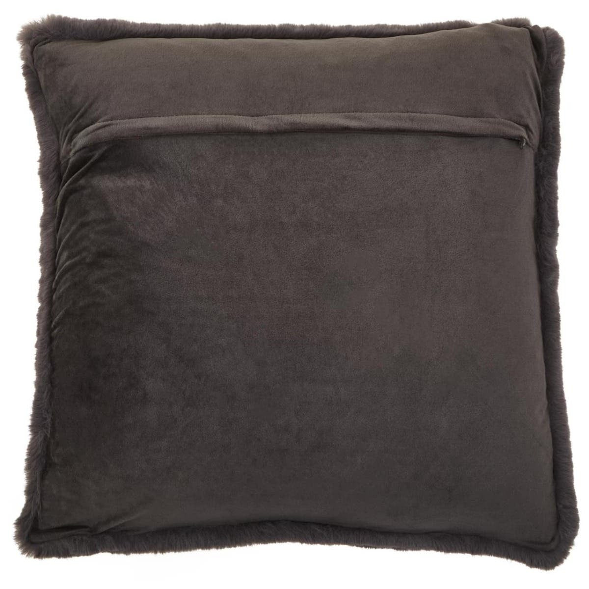 Bosie Lamina Grey Square Fur Cushion