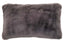 Bosie Lamina Grey Rectangular Fur Cushion