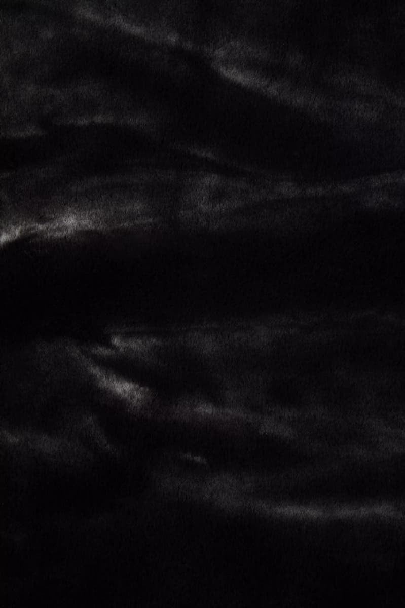 Bosie Lamina Black Fur Throw