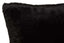 Bosie Lamina Black Rectangular Fur Cushion