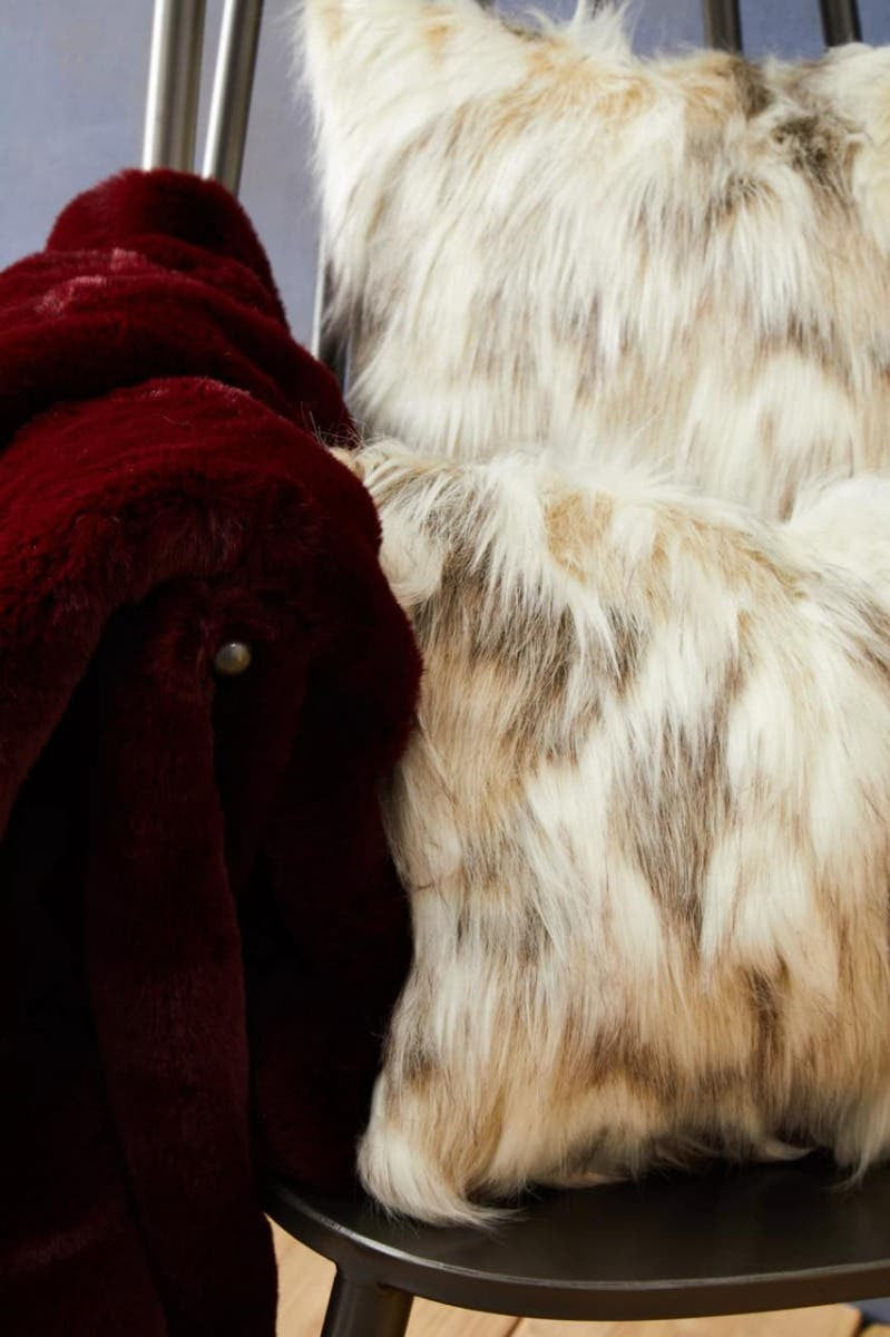 Bosie Lamina Natural Fur Square Cushion