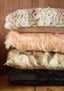 Bosie Lamina Natural Rectangular Fur Cushion