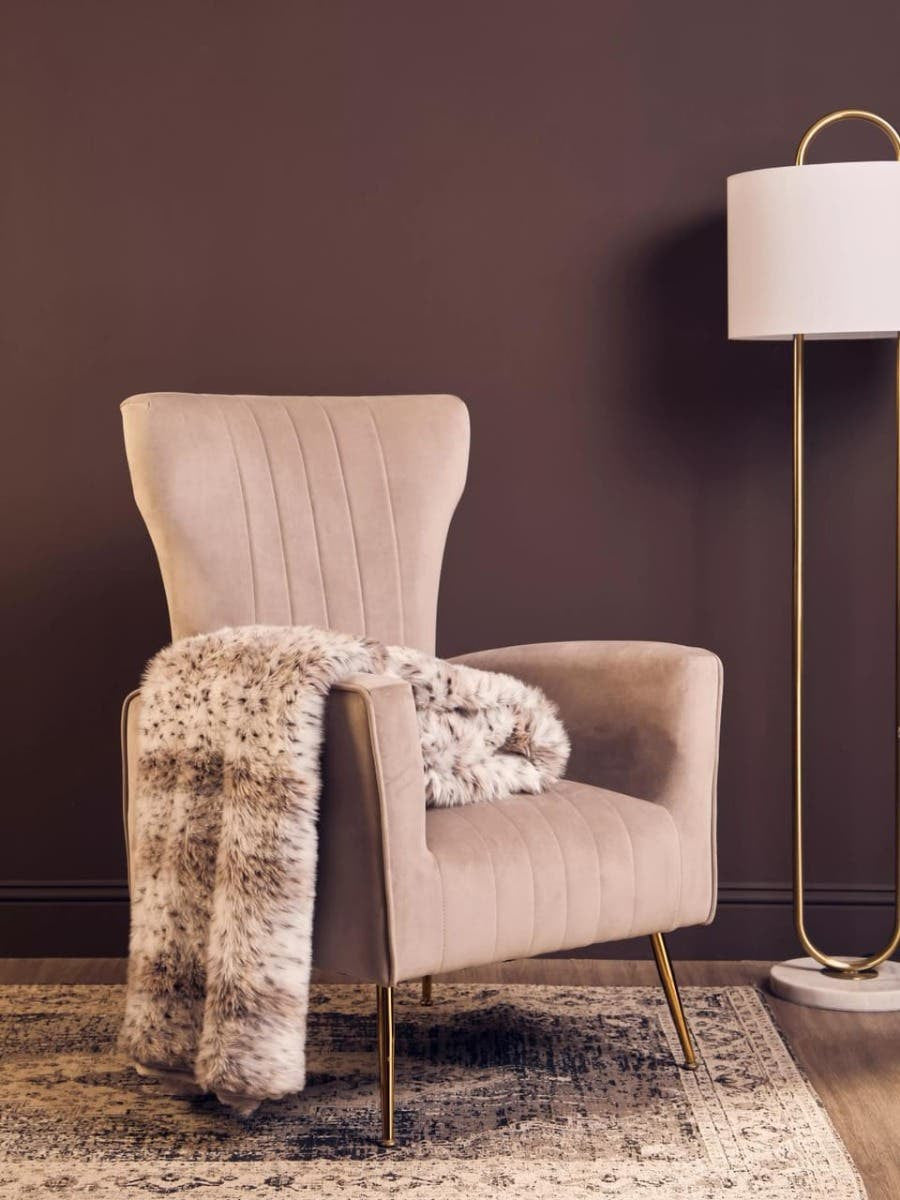 Bosie Lamina Animal Print Fur Throw
