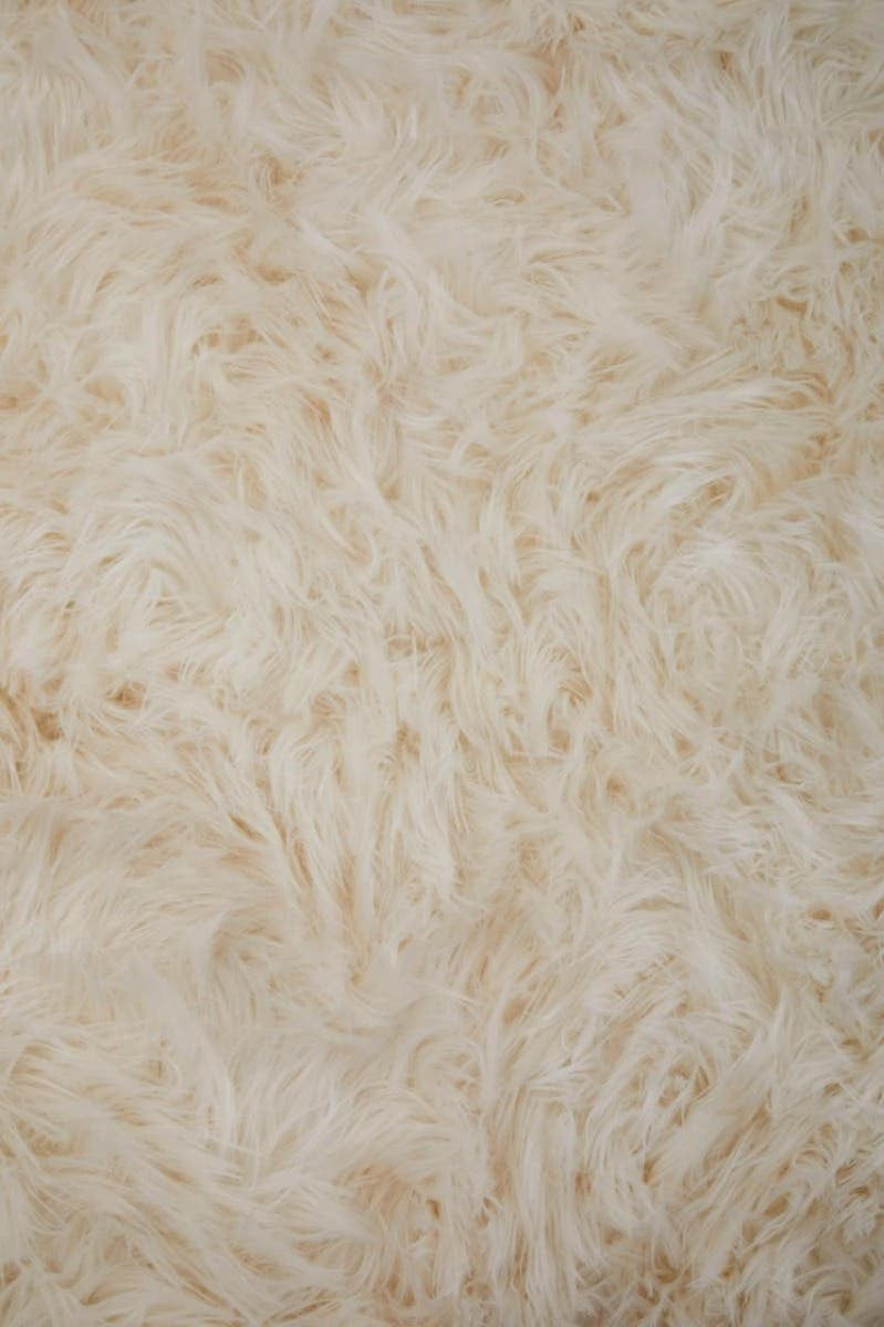 Bosie Lamina Cream Fur Throw