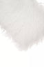 Bosie Real Mongolian Fur White Rectangular Cushion