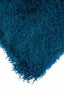 Bosie Real Mongolian Fur Teal Rectangular Cushion