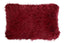 Bosie Real Mongolian Fur Maroon Rectangular Cushion