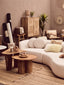 Bosie Real Mongolian Fur Natural Ombre Square Cushion