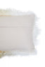 Bosie Real Mongolian Fur Natural Ombre Rectangular Cushion