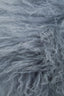 Bosie Real Mongolian Fur Grey Round Cushion