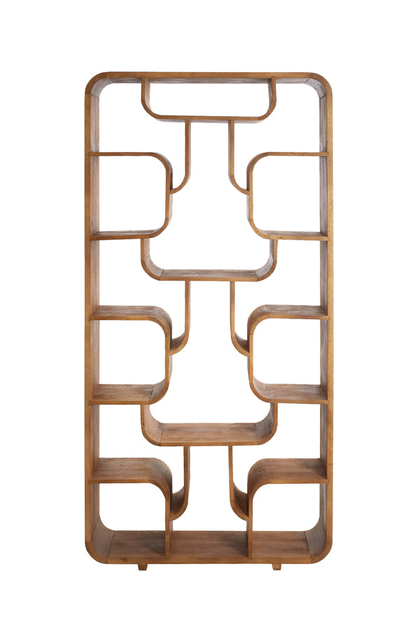 Cabinet open 100x30x200 cm LABARE light brown