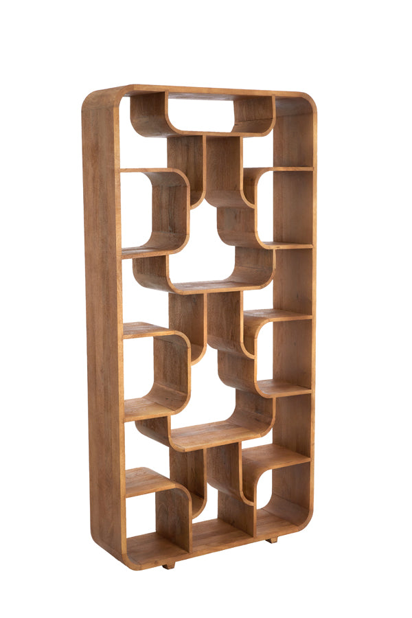 Cabinet open 100x30x200 cm LABARE light brown