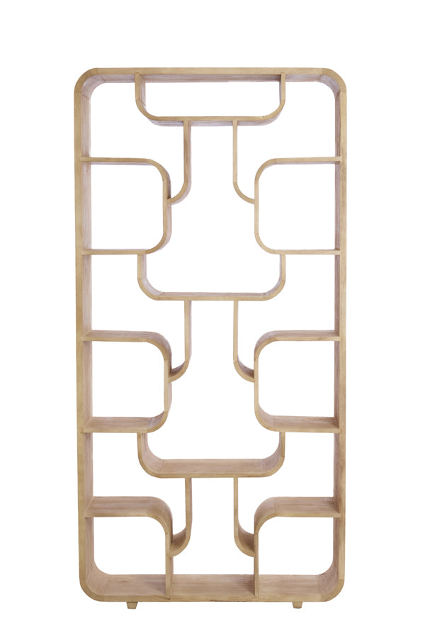 Cabinet open 100x30x200 cm LABARE matt natural