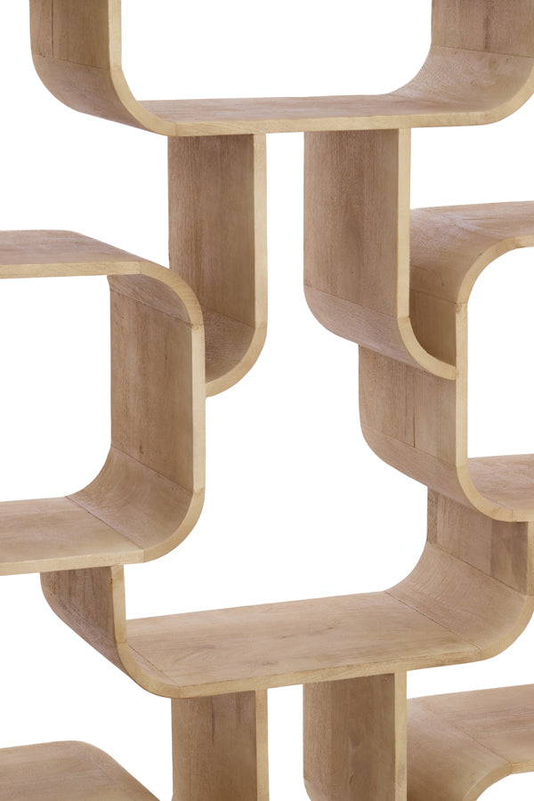 Cabinet open 100x30x200 cm LABARE matt natural