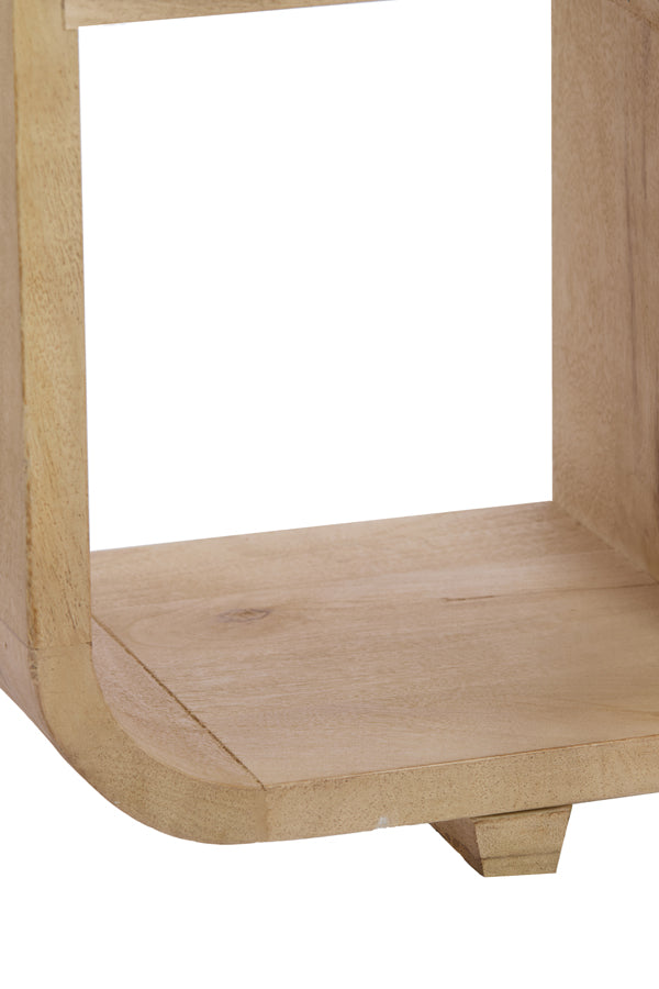 Cabinet open 100x30x200 cm LABARE matt natural