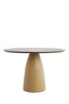 Dining table 120x76 cm PALMIRA wood oil brown+matt beige