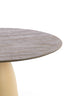 Dining table 120x76 cm PALMIRA wood oil brown+matt beige