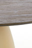 Dining table 120x76 cm PALMIRA wood oil brown+matt beige