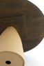 Dining table 120x76 cm PALMIRA wood oil brown+matt beige