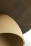 Coffee table 80x40 cm OCANA wood oil brown+matt beige