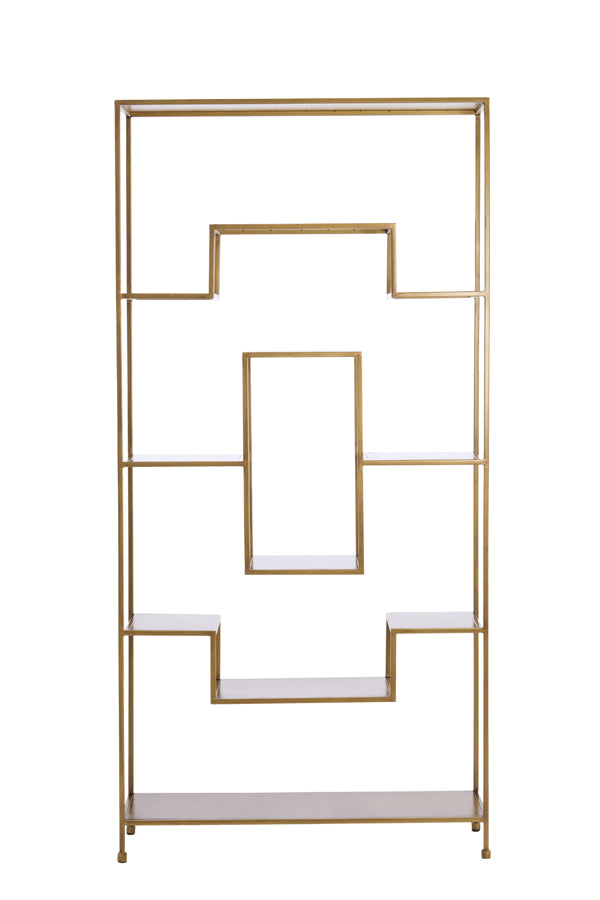 Cabinet open 100x30x205 cm REZINA antique bronze