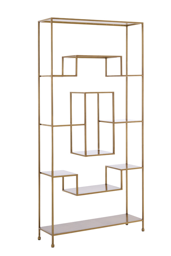 Cabinet open 100x30x205 cm REZINA antique bronze