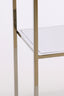 Cabinet open 100x30x205 cm REZINA nickel