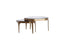 Coffee table S/2 max 77x70x42 cm AVI glass smoke+ant bronze