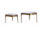 Coffee table S/2 max 77x70x42 cm AVI glass smoke+ant bronze