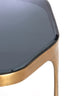 Coffee table S/2 max 77x70x42 cm AVI glass smoke+ant bronze