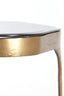 Coffee table S/2 max 77x70x42 cm AVI glass smoke+ant bronze