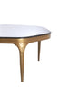 Coffee table S/2 max 77x70x42 cm AVI glass smoke+ant bronze