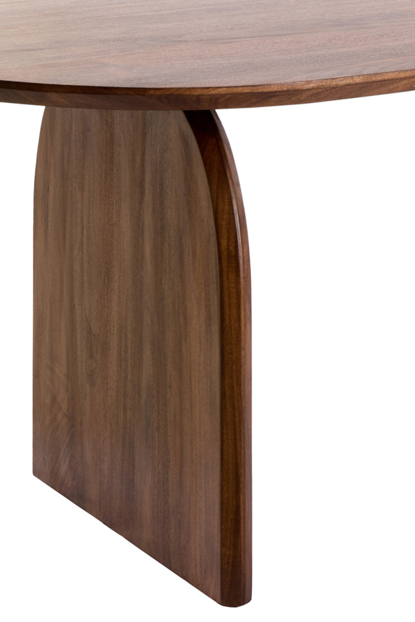 Dining table 220x100x75 cm INDORE acacia wood brown