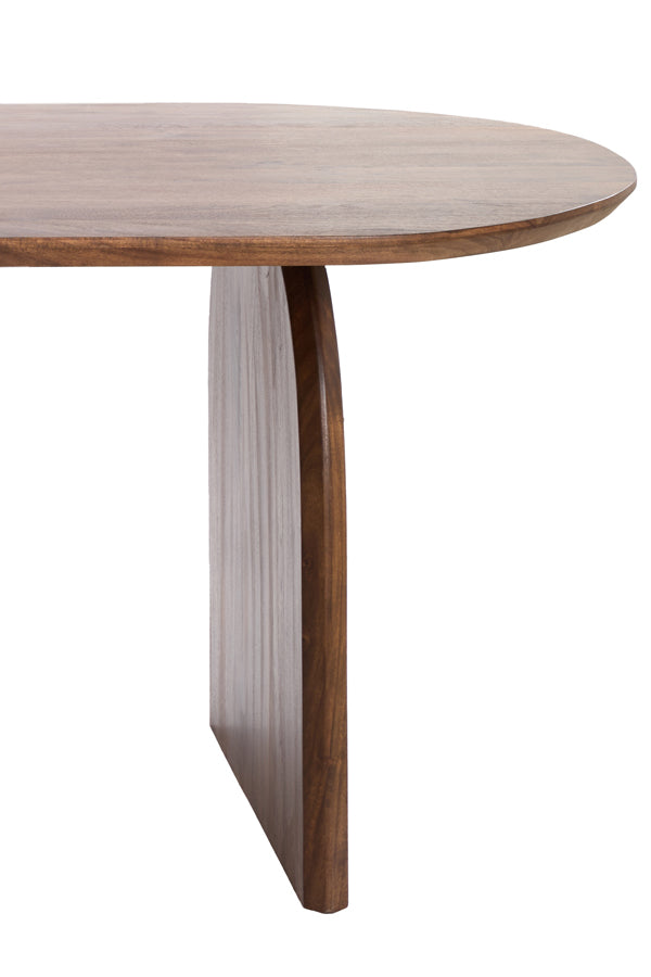 Dining table 220x100x75 cm INDORE acacia wood brown