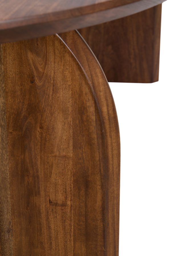 Dining table 220x100x75 cm INDORE acacia wood brown