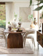 Dining table 220x100x75 cm INDORE acacia wood brown